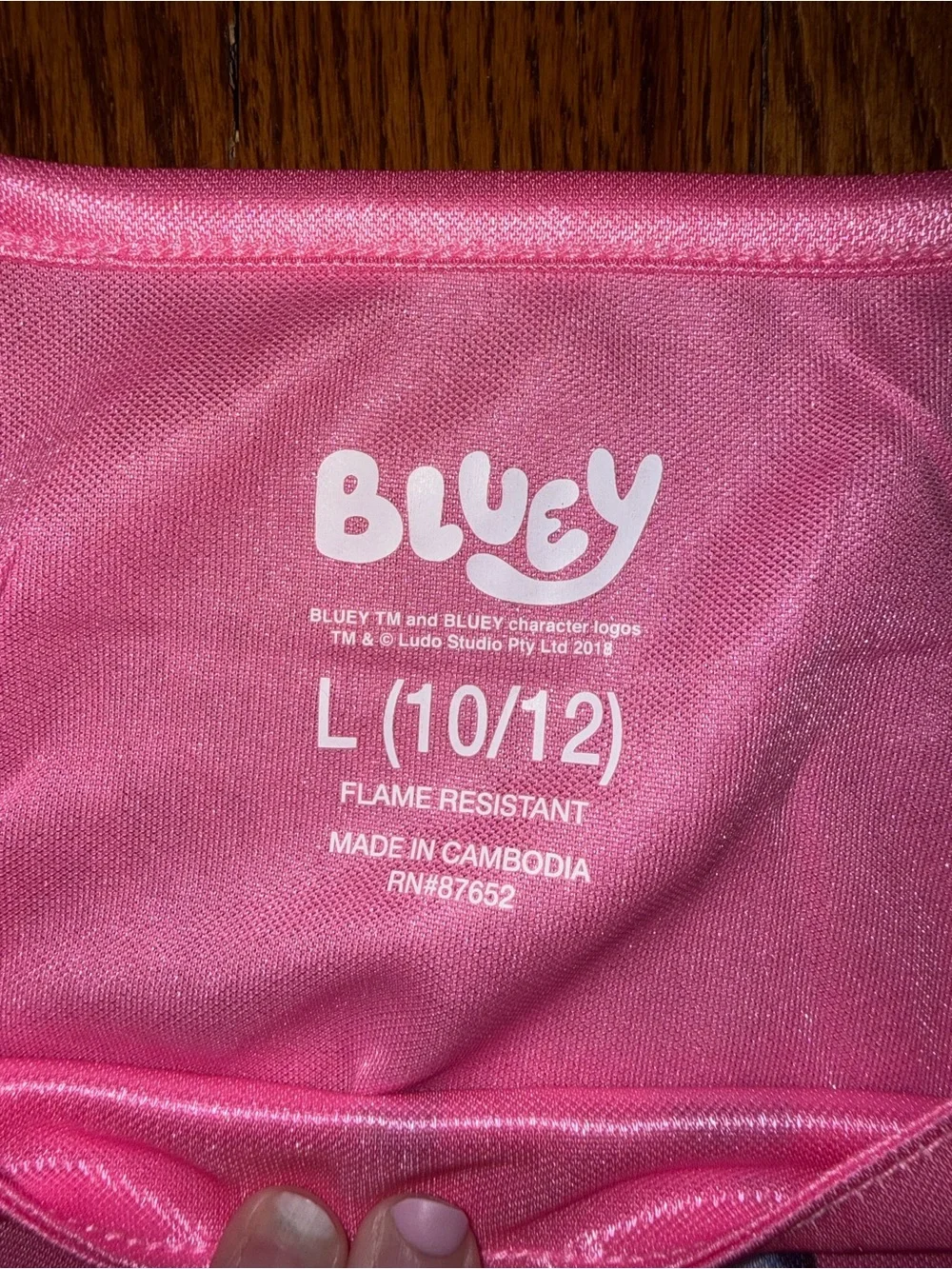 Bluey Pink Girls' Nightgown Pajama Dress